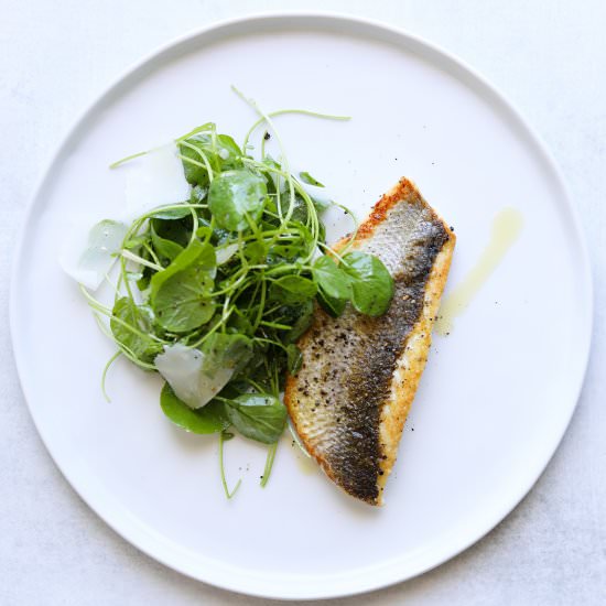 Five-Ingredient Crispy Branzino - Recipe photo by Craving California