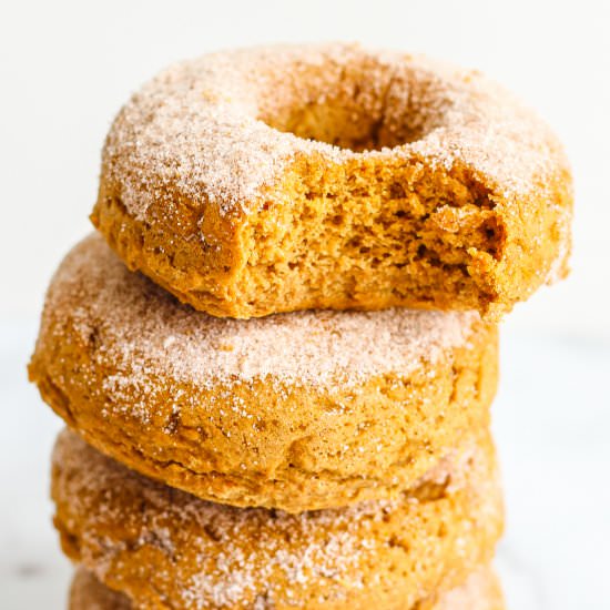 Pumpkin Spiced Donuts - Recipe photo by TheBetteredBlondie