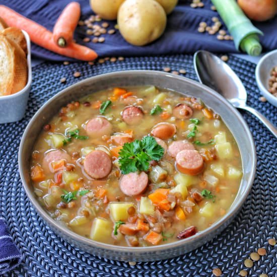 Lentil soup - Recipe photo by Feelgoodfoodandmore