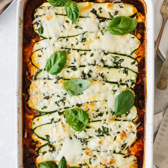 Zucchini Lasagna - Recipe photo by Downshiftology