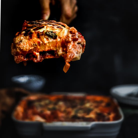 Easy vegetable lasagna - Recipe photo by twosisterslivinglife