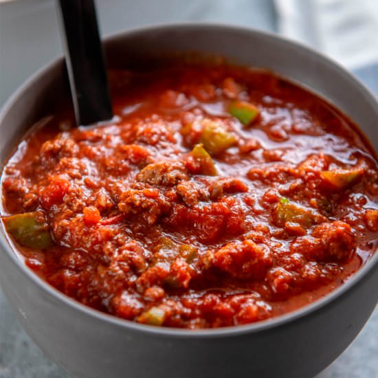 Quick KETO Chili Con Carne - Recipe photo by Appetite For Energy