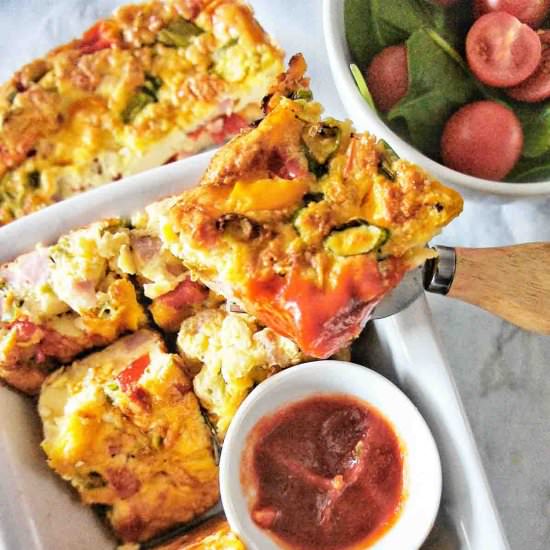 Bacon and Egg Slice - Recipe photo by SweetCaramelSunday