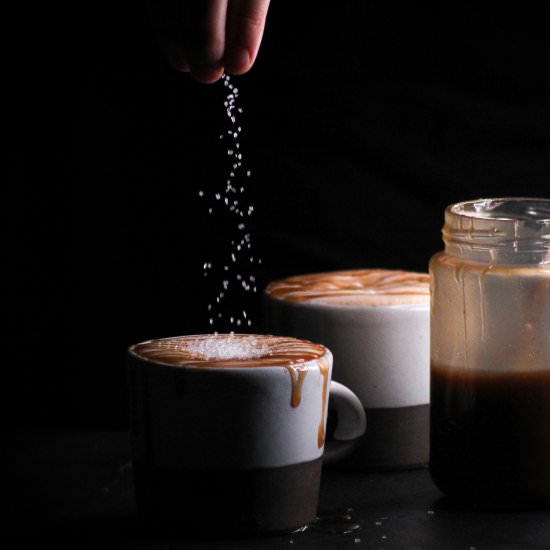 Vegan Salted Caramel Latte - Recipe photo by Liv Vegan Strong