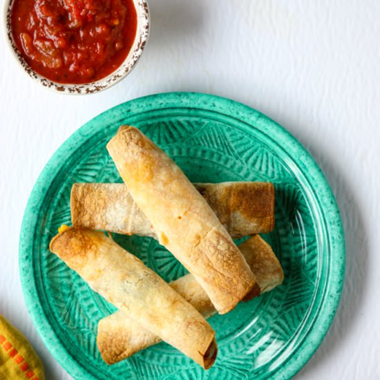 Breakfast Taquitos - Recipe photo by the food blog