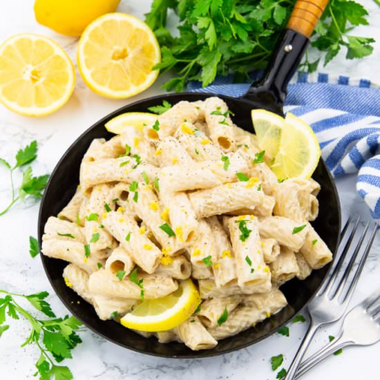 Lemon Pasta - Recipe photo by vegan heaven