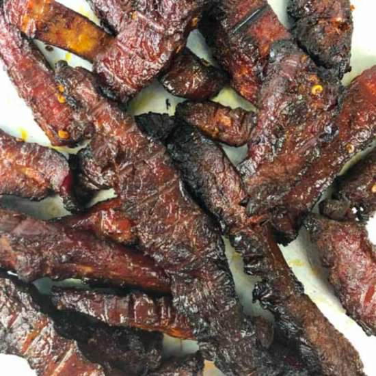 Make Your Own Keto Smoked Jerky - Recipe photo by MyLifeCookbook