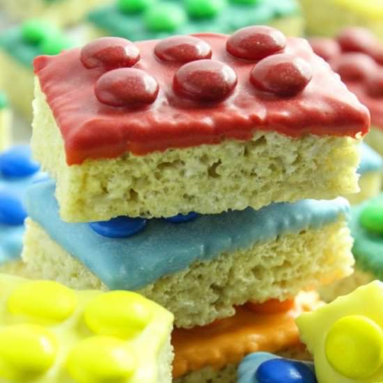 LEGO Rice Krispies Treats - Recipe photo by bakingyouhappier