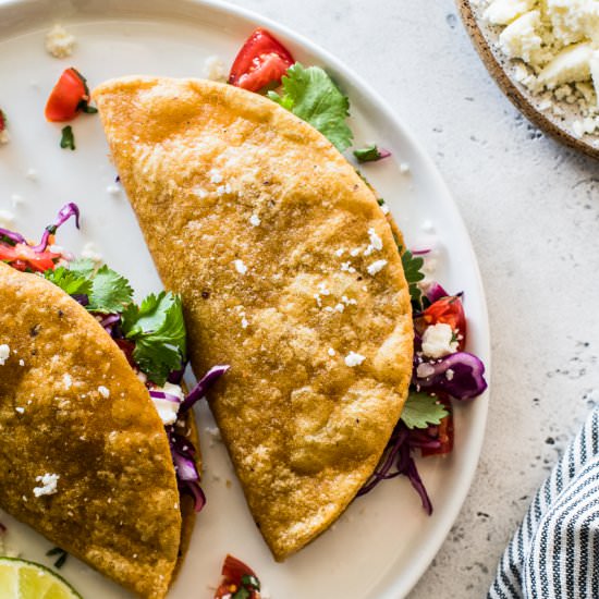 Crispy Potato Tacos - Recipe photo by isabeleats