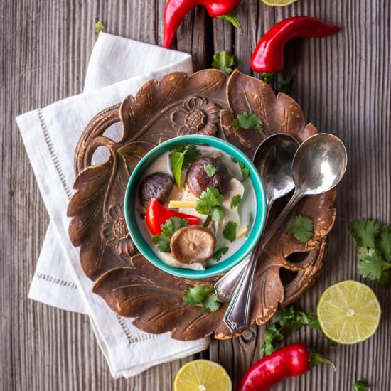 Tom Kha Gai (Thai Coconut Soup) - Recipe photo by primalwellnesscoach