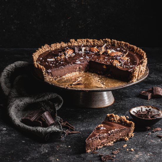Simple triple chocolate tart - Recipe photo by Can Caramelo