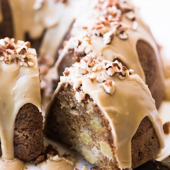 Caramel Apple Bundt Cake - Recipe photo by theviewfromgreatisland