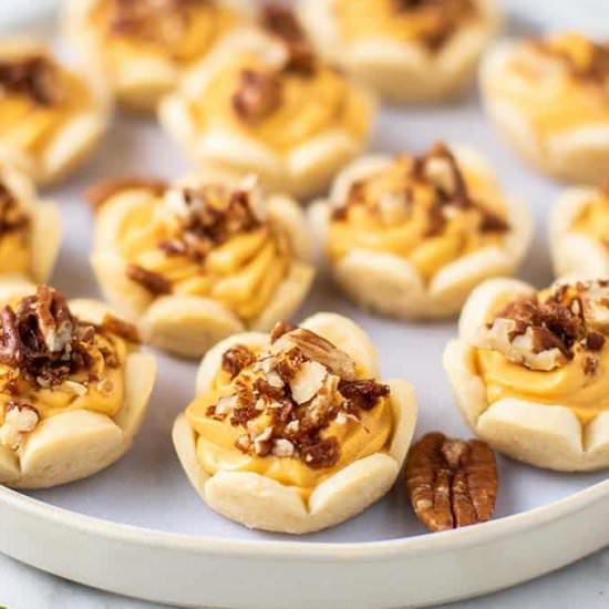 Mini Pumpkin Pies with Pecans - Recipe photo by SunkissedKitch