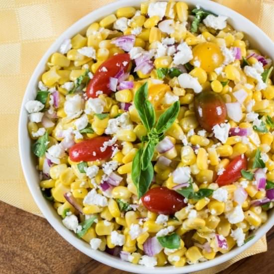 Cotija Corn Salad Recipe - Recipe photo by noshingwiththenolands