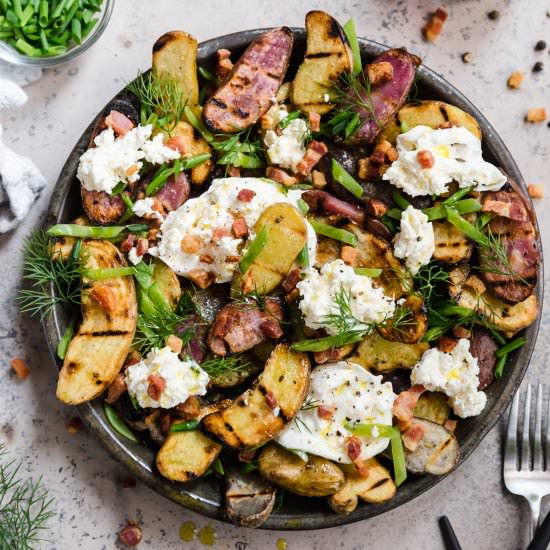 grilled potato salad - Recipe photo by wellseasonedstudio