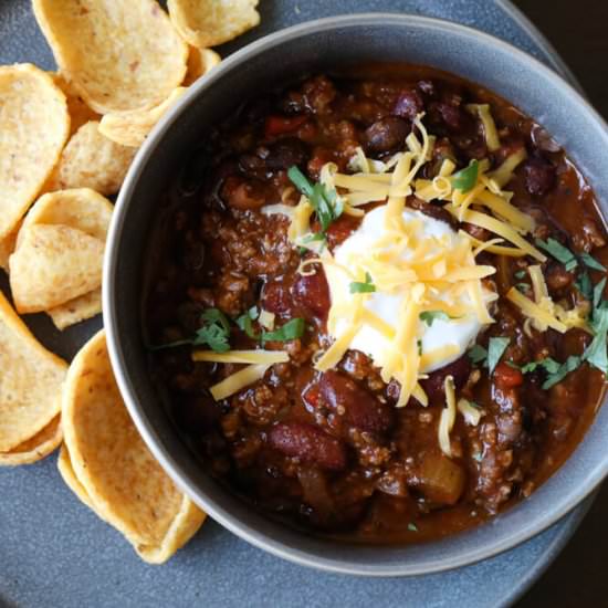Instant Pot Chili - Recipe photo by DailyAppetite