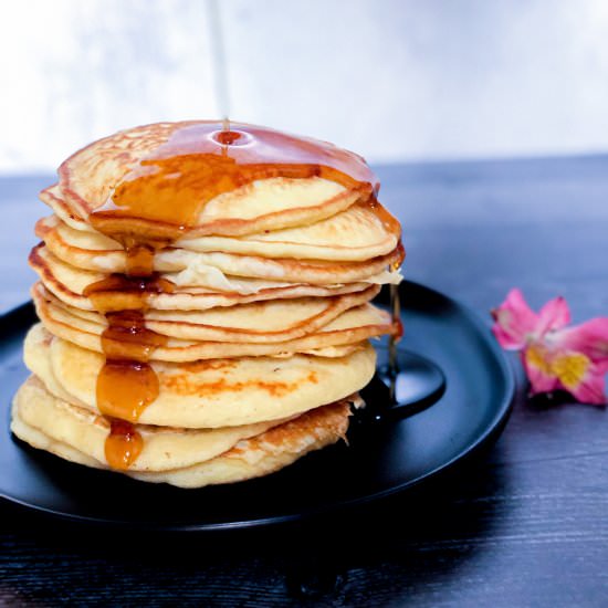 Fluffy Buttermilk Pancakes - Recipe photo by CandidlyDelicious
