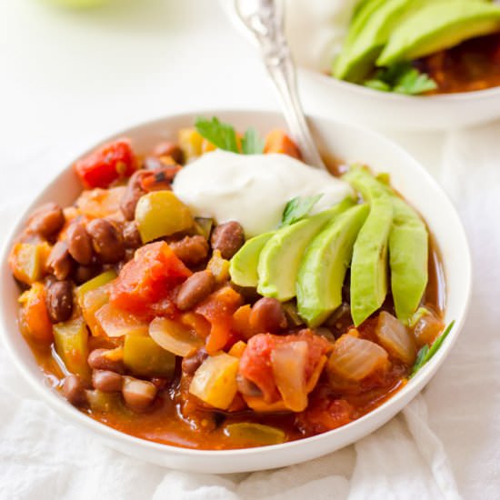Black Bean & Sweet Potato Chili - Recipe photo by Thenaturalnurturer