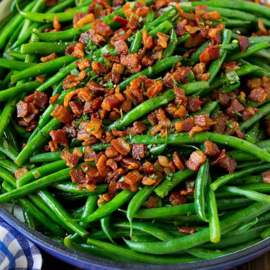 Green Beans with Bacon - Recipe photo by dinneratthezoo