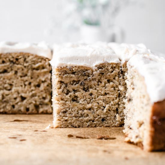 Banana Snack Cake - Recipe photo by kickassbaker