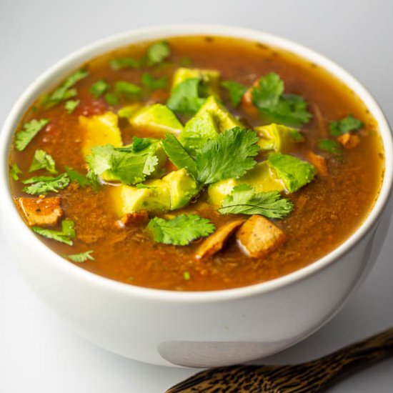 Jackfruit Tortilla-Style Soup - Recipe photo by HomeSweetJones