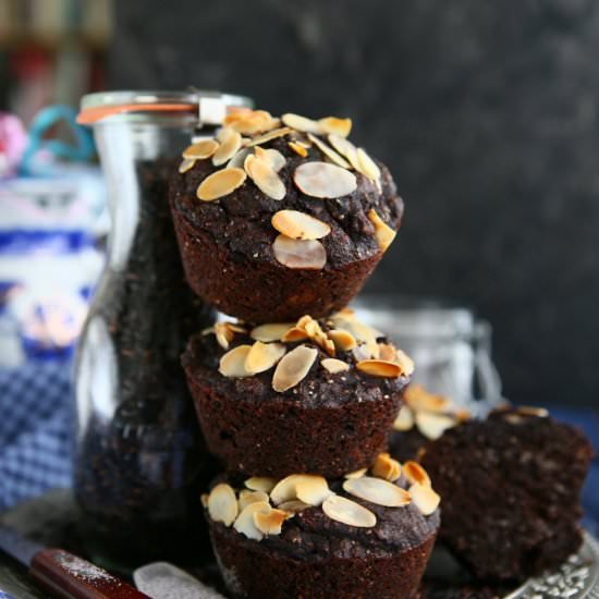Black Rice Banana Muffins with Chia - Recipe photo by angiesrecipes