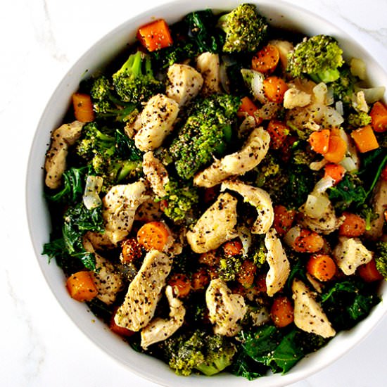 Chicken Kale Stir-Fry - Recipe photo by Spiritedmorgan