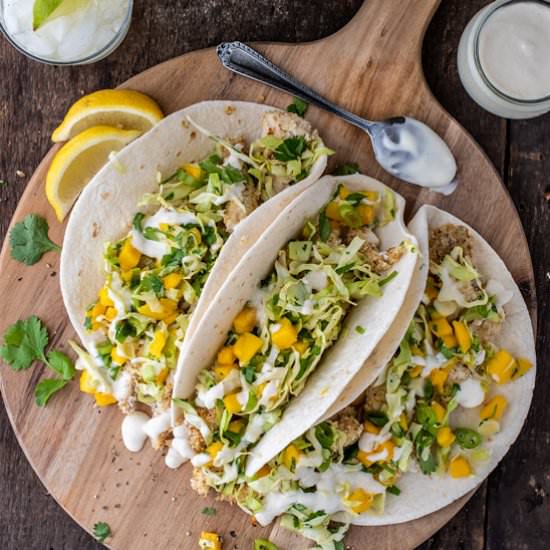 Fish Tacos with Lemon Aioli - Recipe photo by crazyinspiredlife