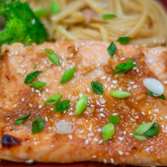 GLAZED ASIAN SALMON - Recipe photo by parsley thyme limoncello