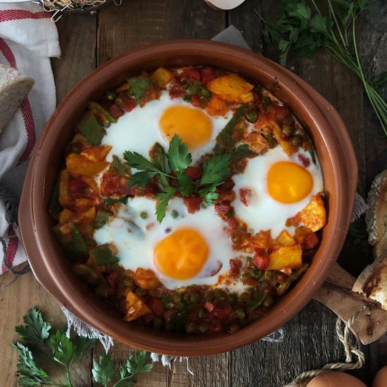 SPANISH FLAMENCO EGGS - Recipe photo by pattyscake