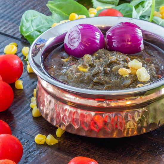 Palak Corns (Spinach Corns) - Recipe photo by garimag