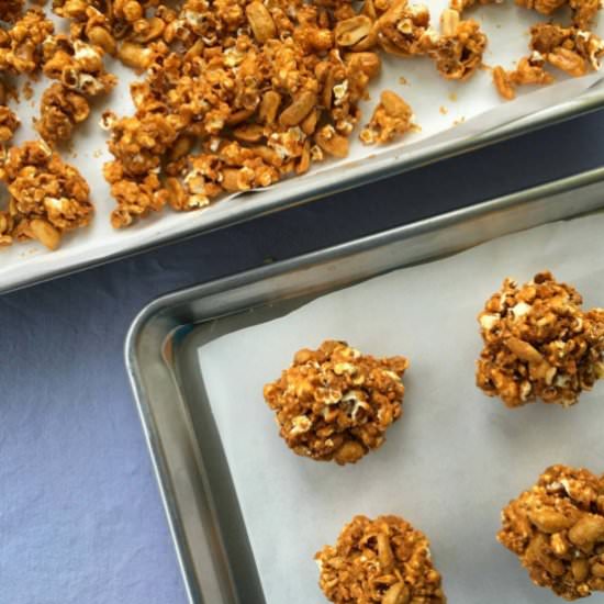 Caramel Popcorn Balls - Recipe photo by LifesLittleSweets