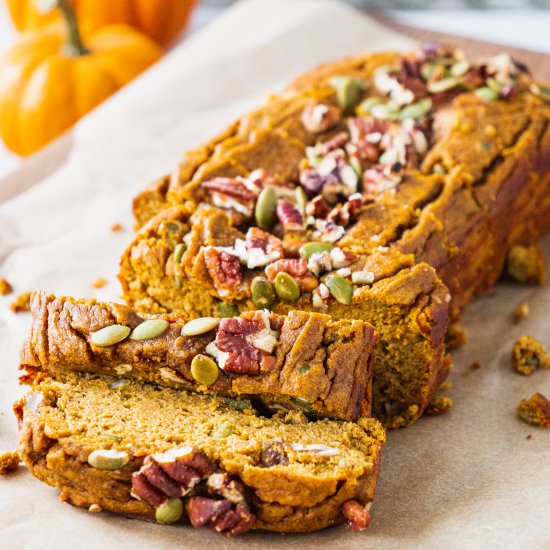 Paleo Gluten Free Pumpkin Bread - Recipe photo by Shuangys Kitchensink