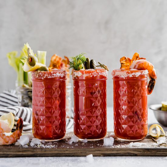 bloody mary bar - Recipe photo by wellseasonedstudio