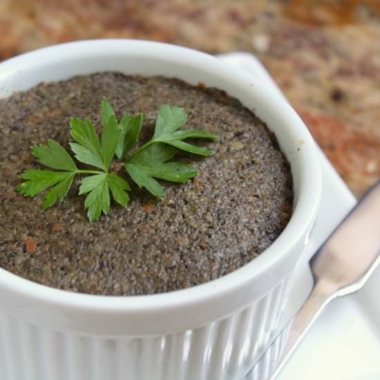 vegetarian mushroom pâté - Recipe photo by christinascucina