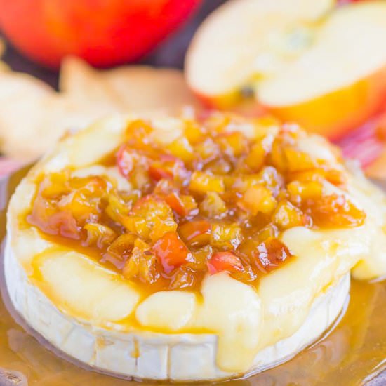 Caramel Apple Baked Brie - Recipe photo by pumpkinnspice