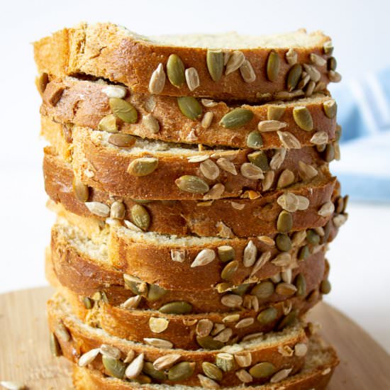 Pumpkin and Sunflower Seed Bread - Recipe photo by BeyondtheCoop