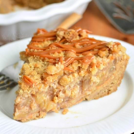 Caramel Apple Pie With Cookie Crust - Recipe photo by WillCookForSmiles
