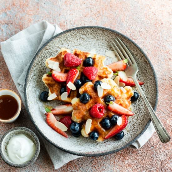 Liege-Style Belgian Waffles - Recipe photo by Lets eat together