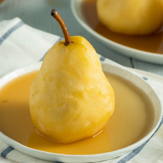 Vanilla Poached Pear Recipe - Recipe photo by scentednights2002
