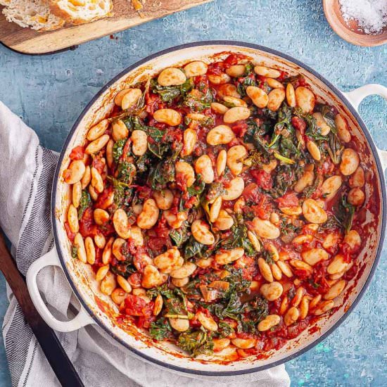 Smoky Bean Stew with Kale - Recipe photo by TheCookReport