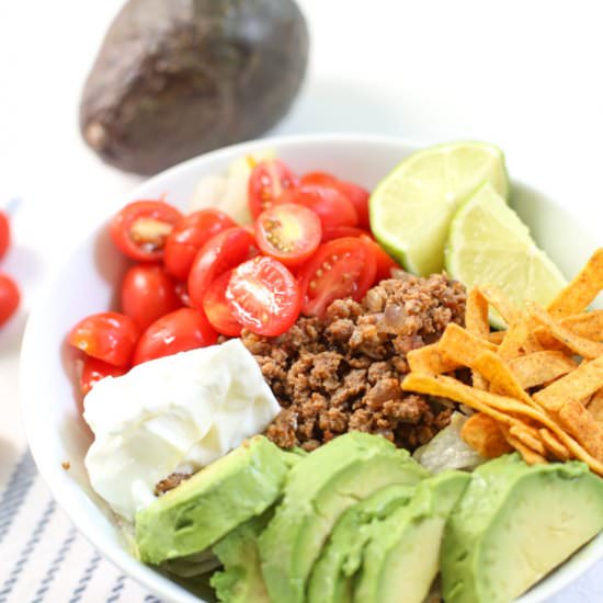 Keto Taco Salad - Recipe photo by butfirstjoy