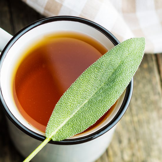 Fresh Sage Herbal Tea (Hot or Iced) - Recipe photo by peasantsdaughter