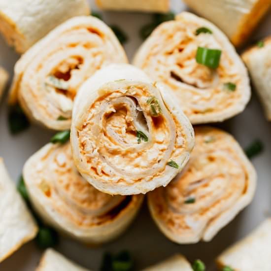 Buffalo Chicken Pinwheels - Recipe photo by cookingforkeeps