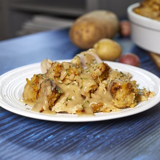 PA Dutch Potato Dressing (filling) - Recipe photo by TheKitchenWhisperer