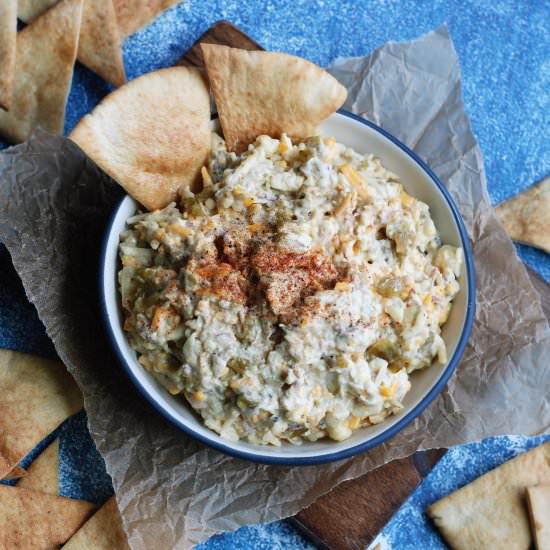 Hatch Green Chile Pimento Cheese - Recipe photo by fleurdelectable