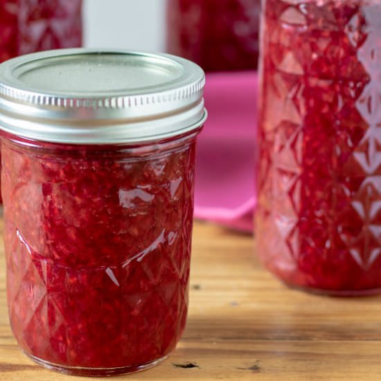 Raspberry Jam - Recipe photo by BinkysCulinaryCarnival