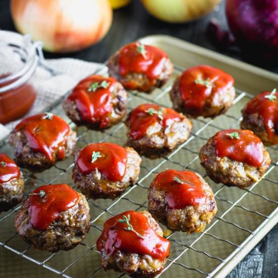 Onion Burger Mini Meatloaf - Recipe photo by CookingandCussing