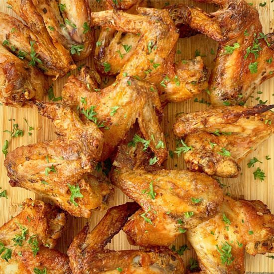 Air Fryer Marinated Chicken Wings - Recipe photo by FitSlowCookerQueen