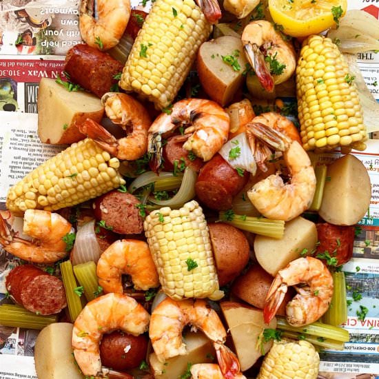 Slow Cooker Low Country Boil - Recipe photo by FitSlowCookerQueen